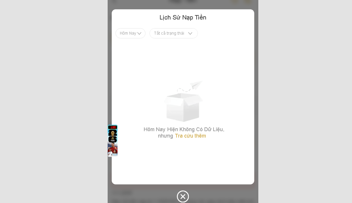 Hướng Dẫn Nạp Tiền AF88 Nhanh Chóng & Tiện Lợi Xem lịch sử nạp tiền để xác nhận yêu cầu nạp tiền đã lên hệ thống